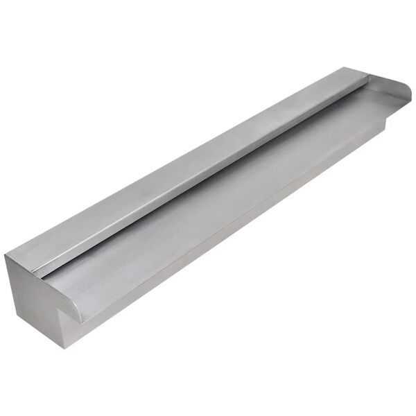 Suorakulmainen vesiputous suihkul&auml;hde ruostumaton ter&auml;s 60 cm