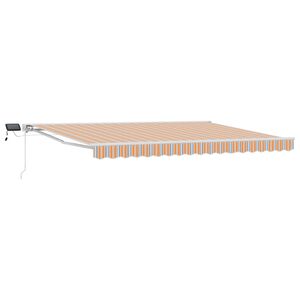 vidaXL Manuaalinen markiisin runko LED-valoilla 4 &times; 3,5 m