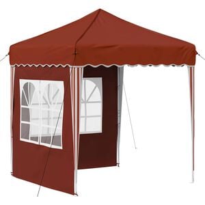 vidaXL Pop-up Juhlateltta 195 x 195 x 245 cm Terrakotta Oxford-kangas
