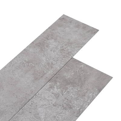 vidaXL PVC lattialankku ei-itsekiinnittyvä 5,26 m² 2 mm maan harmaa