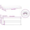 vidaXL Seinähyllyt 2 kpl 75x30x3 cm hopea ruostumaton teräs