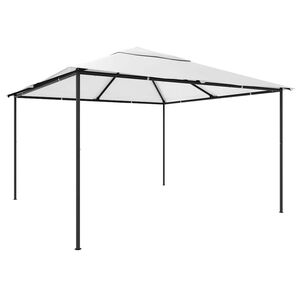 vidaXL Huvimaja 4x4x3 m valkoinen 180 g/m&sup2;