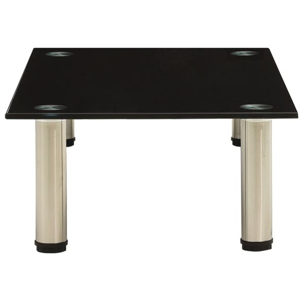 vidaXL TV-taso musta 60x35x17 cm karkaistu lasi