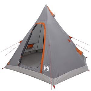 vidaXL 3 hengelle Harmaa ja oranssi 185T Polyesteri PU-pinnoitteella