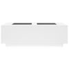 vidaXL sohvapöytä Infinity LED-valoilla valkoinen 116x69x40 cm