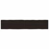 vidaXLPöytälevy ruskea 200x40x(2-6)cm käsitelty täystammi elävä reuna