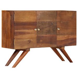 vidaXL Senkki uusiok&auml;ytetty puu 110x30x75 cm ruskea