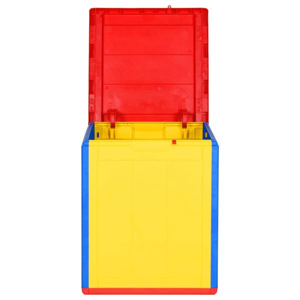 vidaXL Ulkos&auml;ilytyslaatikko v&auml;rik&auml;s PP rottinki 90 l