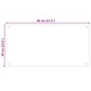 vidaXL Keittiön roiskesuojat 2 kpl valkoinen 80x40 cm karkaistu lasi