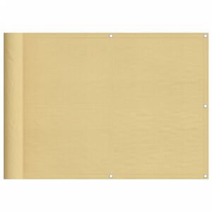 vidaXL Parvekesuoja hiekka 75x300 cm 100% polyesteri Oxford kangas