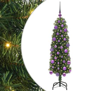 vidaXL Tekojoulukuusi jalustalla Vihre&auml; 120 cm PVC, ter&auml;s ja muovi