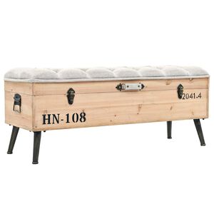 vidaXL S&auml;ilytyspenkki 110 cm t&auml;ysi kuusi