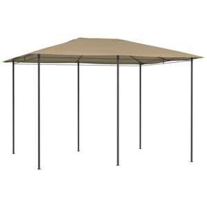 vidaXL Huvimaja 3x4x2,6 m harmaanruskea 160 g/m&sup2;