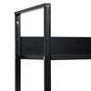 vidaXL 5-tasoinen kirjahylly musta 60x27,6x158,5 cm tekninen puu