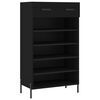 vidaXL Kenk&auml;kaappi musta 60x35x105 cm tekninen puu