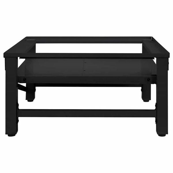 vidaXL Pesukoneen jalusta Musta 64 x 55 x 32.5 cm Teräs