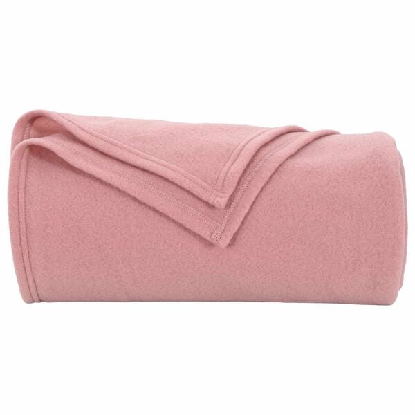 vidaXL Heittop&auml;&auml;llys 24 pcs Pinkki 170 x 130 cm Fleese