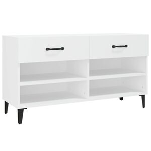 vidaXL Kenk&auml;kaappi valkoinen 102x35x55 cm tekninen puu