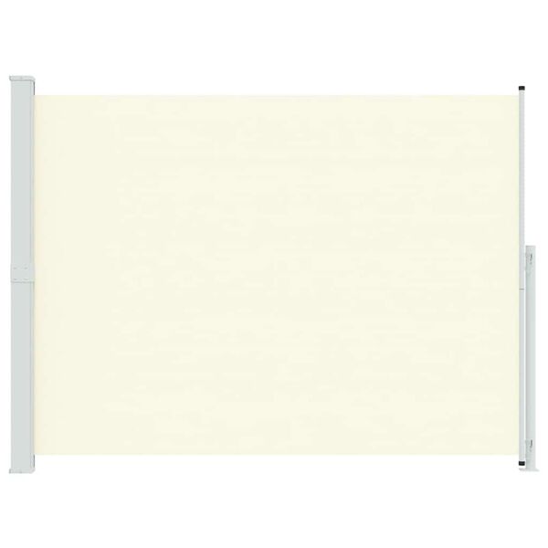 vidaXL Sis&auml;&auml;nvedett&auml;v&auml; terassin sivumarkiisi 220x300 cm kerma