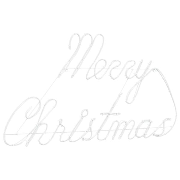 vidaXL Joulu kyltti 216 LED-valoilla Punainen 99 x 55 x 13 cm Rauta