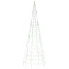 vidaXL LED joulukuusi lipputankoon 550 v&auml;rik&auml;st&auml; LED-valoa 300 cm