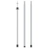 vidaXL Teleskooppivarsi pressuun pituus 102-260 cm alumiini