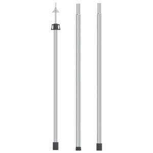 vidaXL Teleskooppivarsi pressuun pituus 102-260 cm alumiini