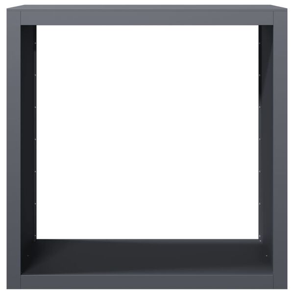 vidaXL Polttopuuteline antrasiitti 100x40x100 cm ter&auml;s