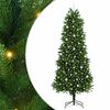 vidaXL Joulukuusi 300 LED-valoilla jalustalla Vihre&auml; 240 cm PE