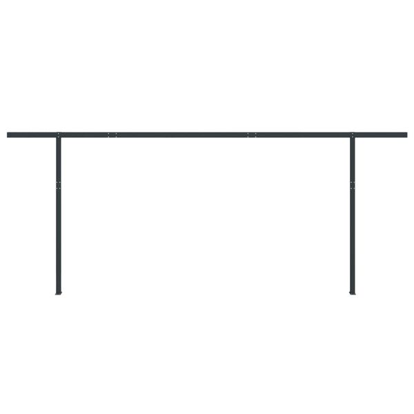 vidaXL Markiisin tolppasarja antrasiitti 600x245 cm rauta