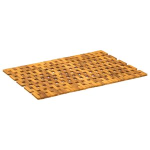 vidaXL Kylpymatot Luonnollinen 55 x 80 cm Tihe&auml; akasiapuu