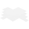 vidaXL Herringbone-laatta 20 pcs Valkoinen 30 x 30 cm