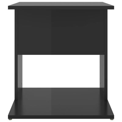 vidaXL Sivupöytä korkeakiilto musta 45x45x48 cm lastulevy
