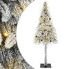 vidaXL Joulukuusi 300 LED-valoilla Valkoinen 210 cm PE ja Ter&auml;s