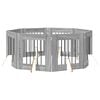 vidaXL Koiraportti jaloilla 8 pcs Harmaa sonoma 60 x 60 cm