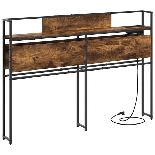 vidaXL S&auml;ilytysp&auml;&auml;ty hyllyll&auml; p&auml;&auml;tyll&auml; Savutammi 135 cm Tekninen puu