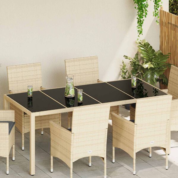 vidaXL P&ouml;yt&auml;levy 4 pcs Musta Lasi