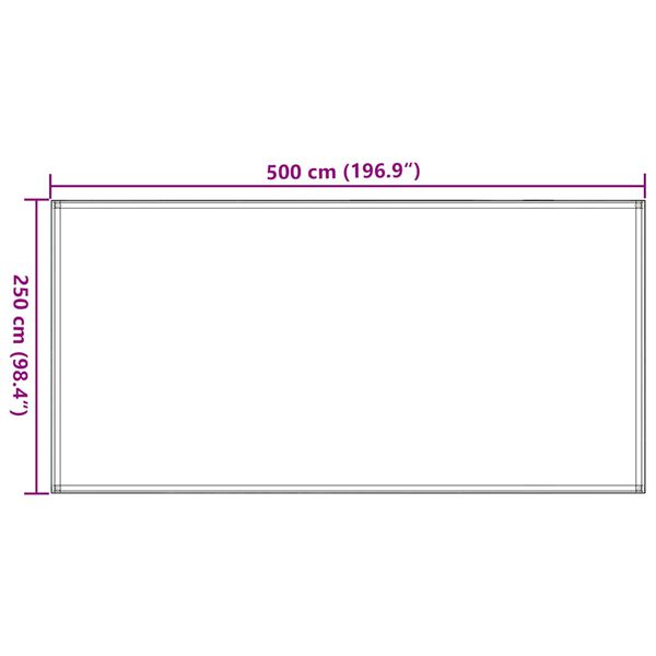 vidaXL Telttamatto vaaleanvihreä 250x500 cm HDPE