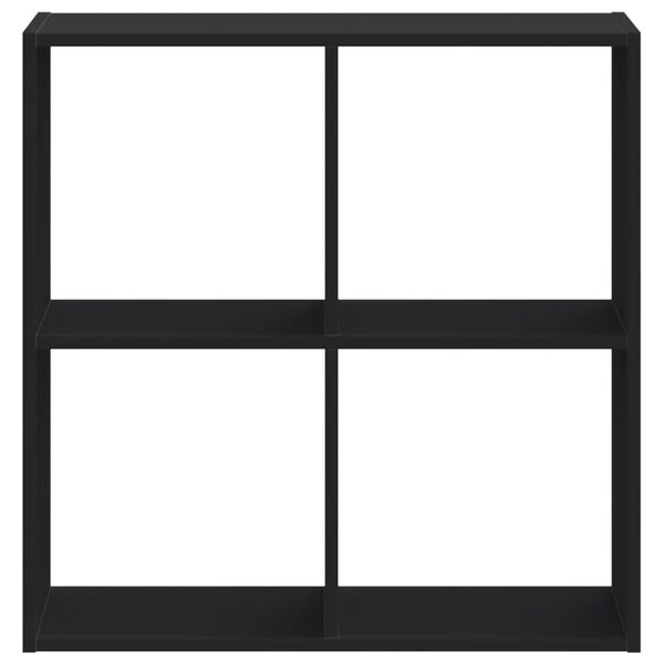 vidaXL Kirjahylly musta 68,5x32x68,5 cm tekninen puu