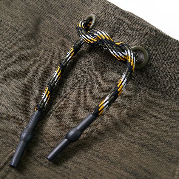 Lasten collegehousut meleerattu tumma khaki 92