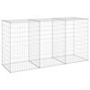 vidaXL Gabion-kivikori kansilla galvanoitu ter&auml;s 200x60x100 cm