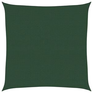 vidaXL Aurinkopurje 160 g/m&sup2; tummanvihre&auml; 4,5x4,5 m HDPE