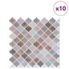 vidaXL Lanturn-laatta 10 pcs Beige 27 x 27 cm Polyuretaani ja PET