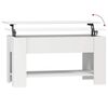 vidaXL Sohvapöytä valkoinen 101x49x52 cm tekninen puu