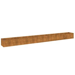 vidaXL Korotettu puutarhalaatikko 482x50x36 cm Corten-ter&auml;s
