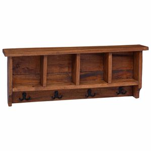 vidaXL Henkari Ruskea 70 x 11 x 27 cm Kiinte&auml;&auml; mahonkipuuta