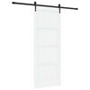 vidaXL Liukuovi ORKDAL 83 x 211 cm Tekninen puu Valkoinen ja musta