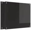 vidaXL Keitti&ouml;n v&auml;litila 2 kpl Musta 70 x 60 cm karkaistu lasi