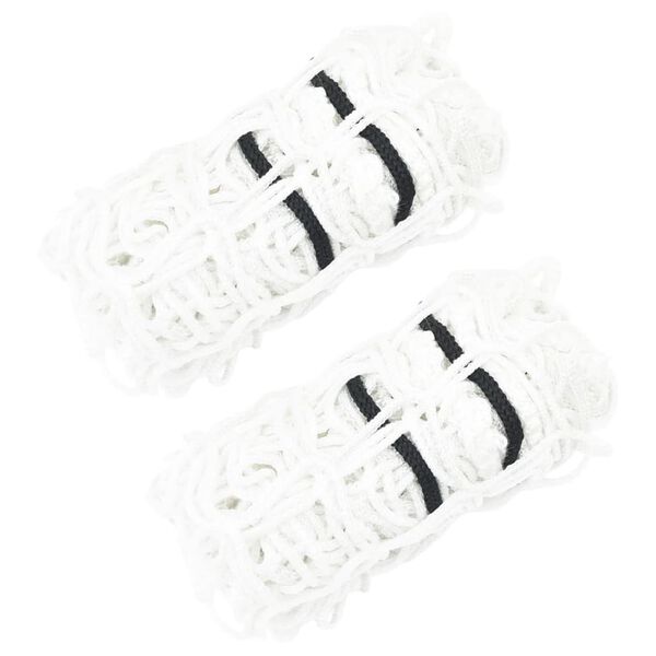 vidaXL Hein&auml;verkot 2 kpl py&ouml;re&auml; valkoinen 75x75 cm PP