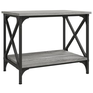 vidaXL Sivup&ouml;yt&auml; harmaa Sonoma 55x38x45 cm tekninen puu